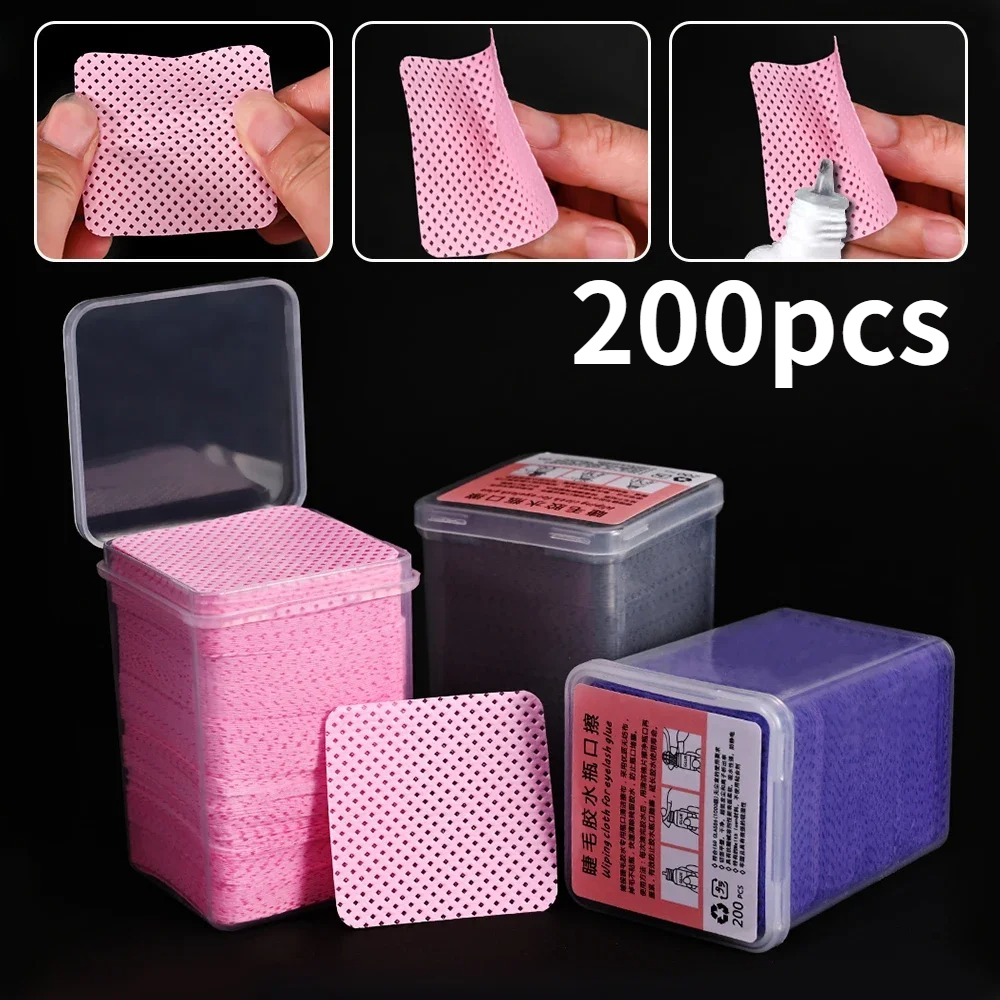 Eyelash Extension Glasses - Wholesale 200Pcs/Box Nail Eyelash Glue Clean