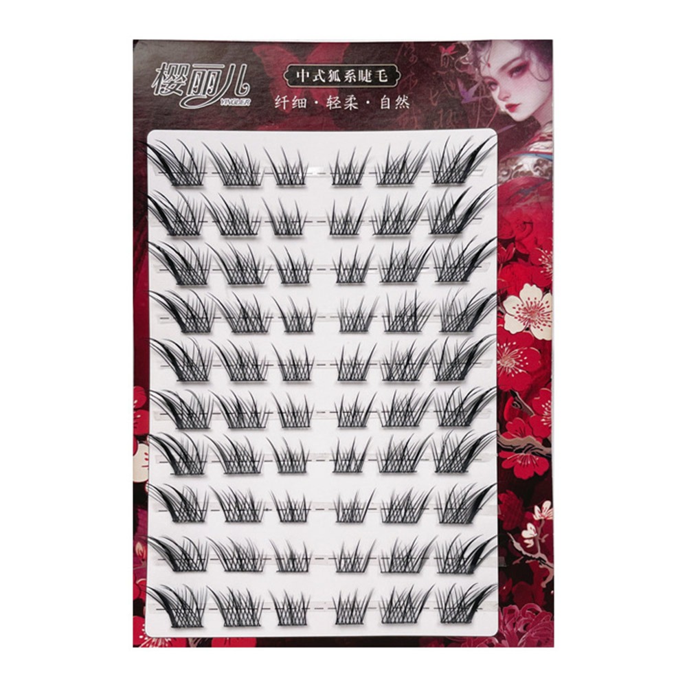 Eyelash Extension Remover At Home - Self-Adhesive Glue-Free Lash Clusters Reusable Manga