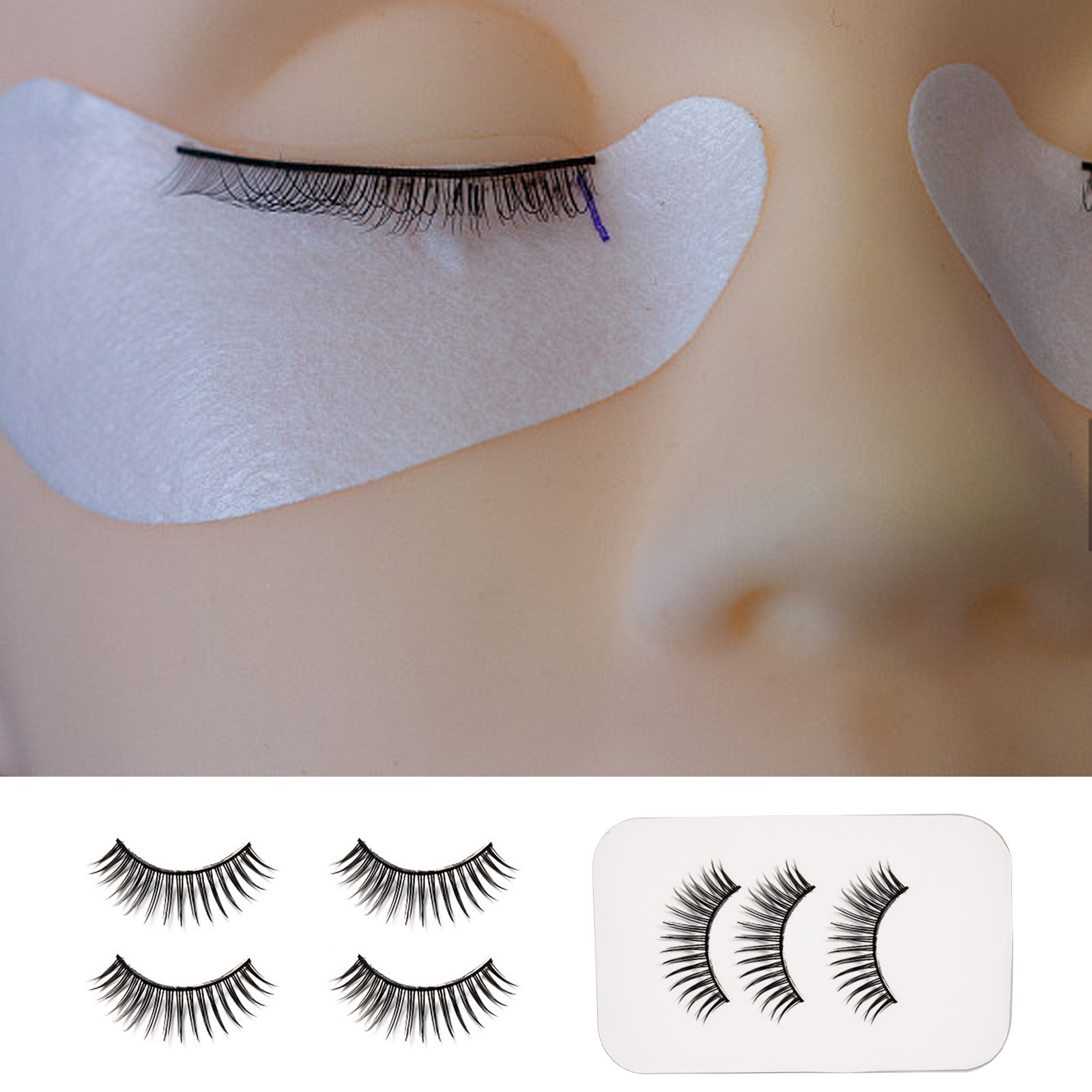 Eyelash Extension Process - 4Pcs False Eyelash Tools Silicone Lash