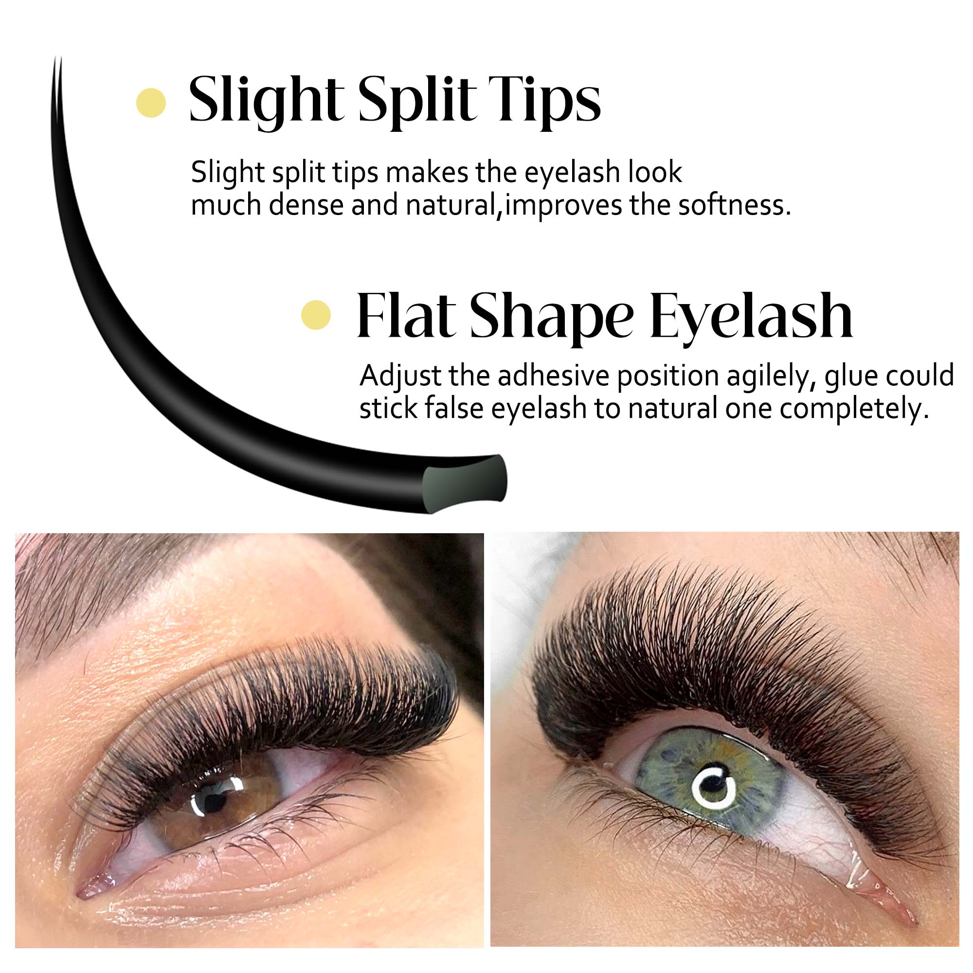 Matte Gray Black Split Tips Li - Eyelash Extension Supernatural avaliação e preço