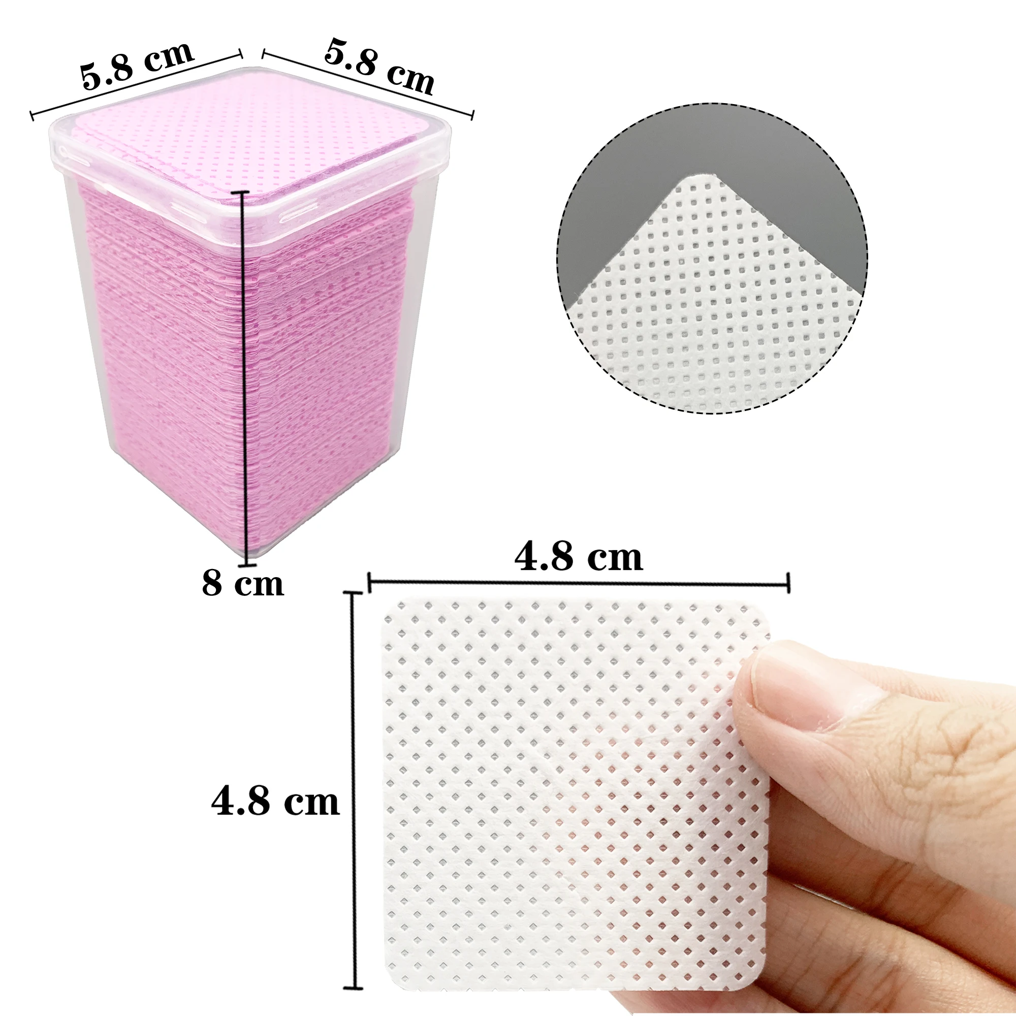 200Pcs/Box Lint Free Nail Wipe - Eyelash Extension Glasses avaliação e preço