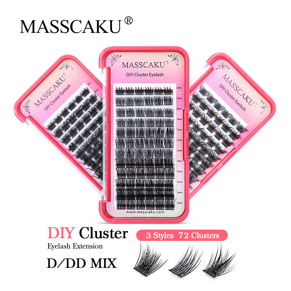 MASSCAKU Lash Clusters DIY Eye - Eyelash Extension Supernatural avaliação e preço