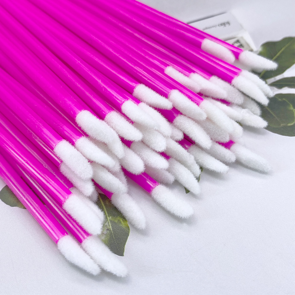 100Pcs Disposable Lip Brush Ey - Eyelash Extension For Beginners avaliação e preço
