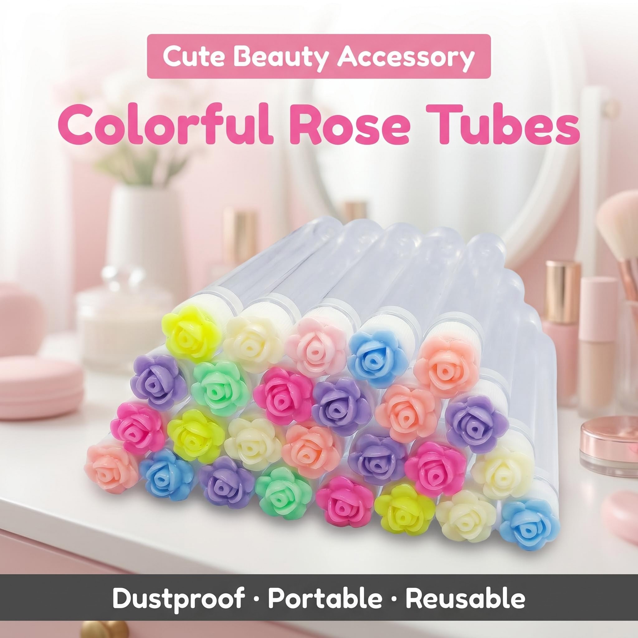 50pcs Reusable Rose Eyelash Br - Eyelash Extension For Beginners avaliação e preço
