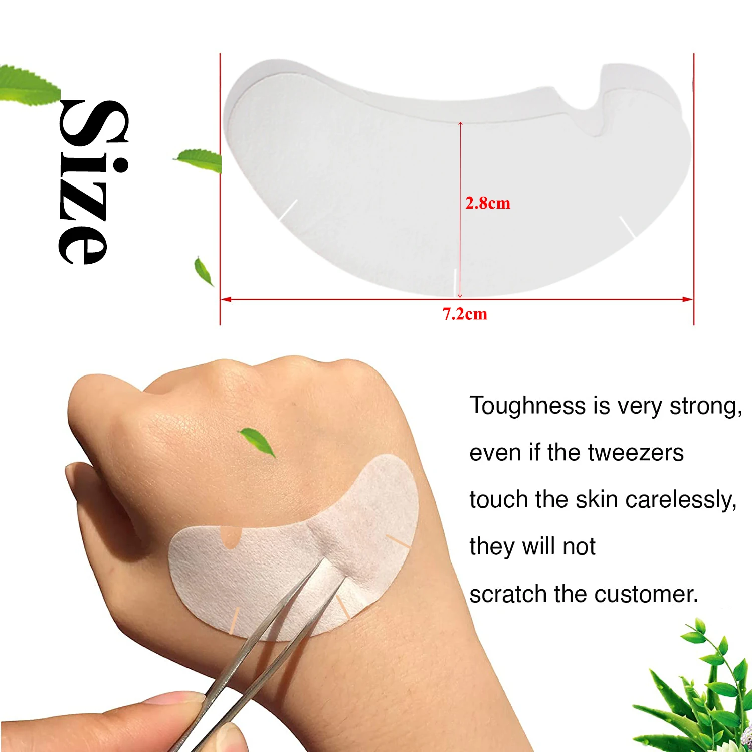 50/100PCS U Shape Eyelash Pads - Eyelash Extension Glasses avaliação e preço