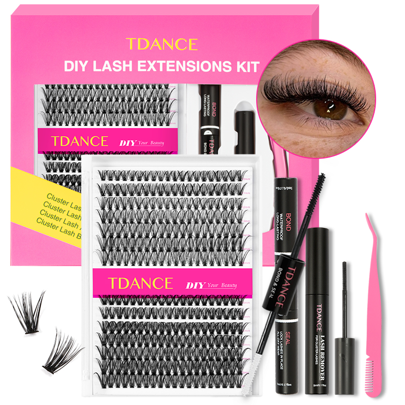 TDANCE 280PCS DIY Mix Clusters - Eyelash Extension Remover At Home avaliação e preço