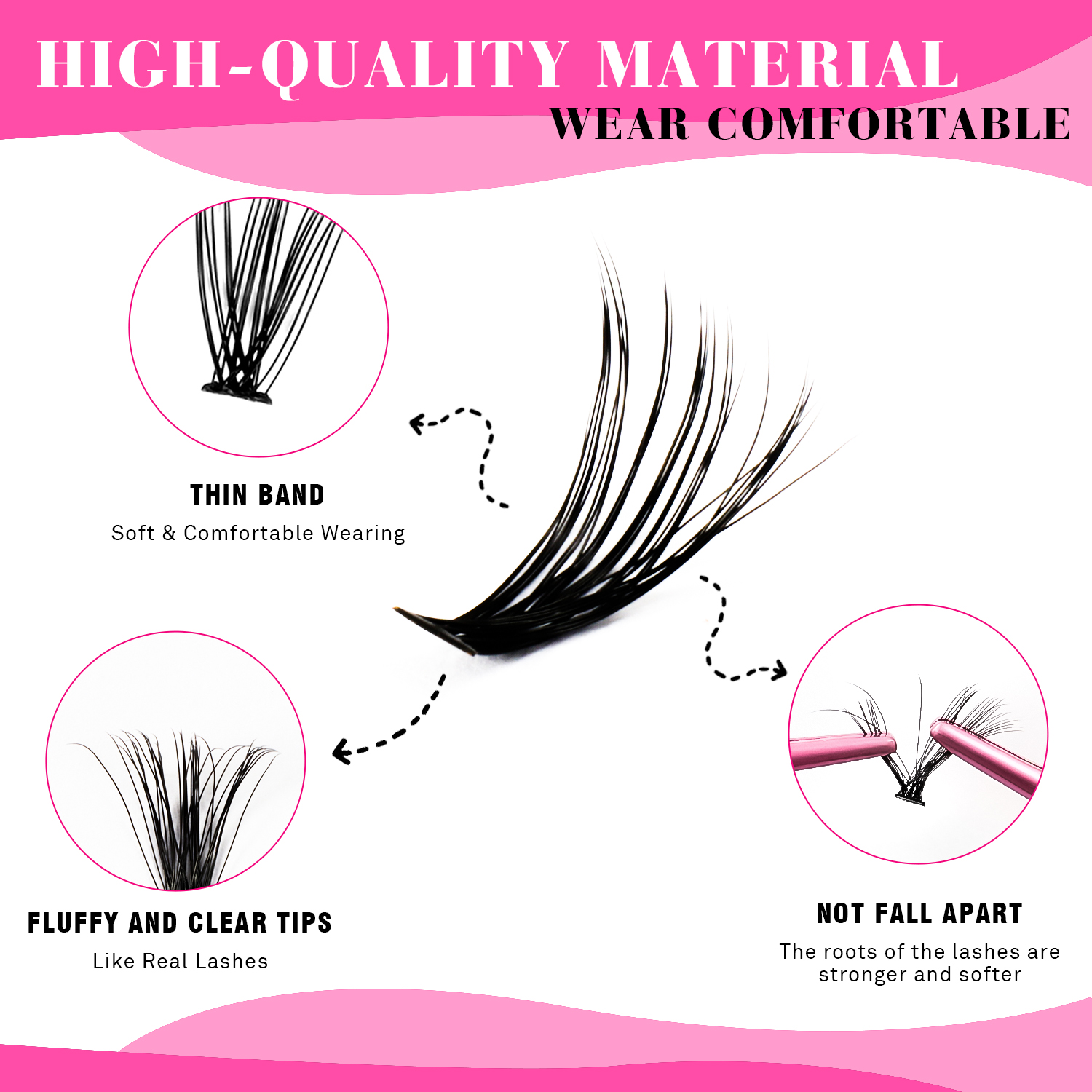 TDANCE 280PCS DIY Mix Clusters - Eyelash Extension Remover At Home avaliação e preço