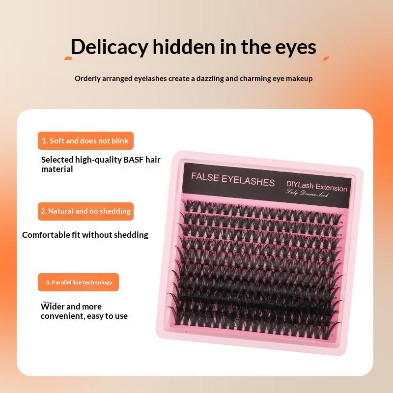 10Row 140 Clusters Fluffy Thic - Eyelash Extension For Beginners avaliação e preço