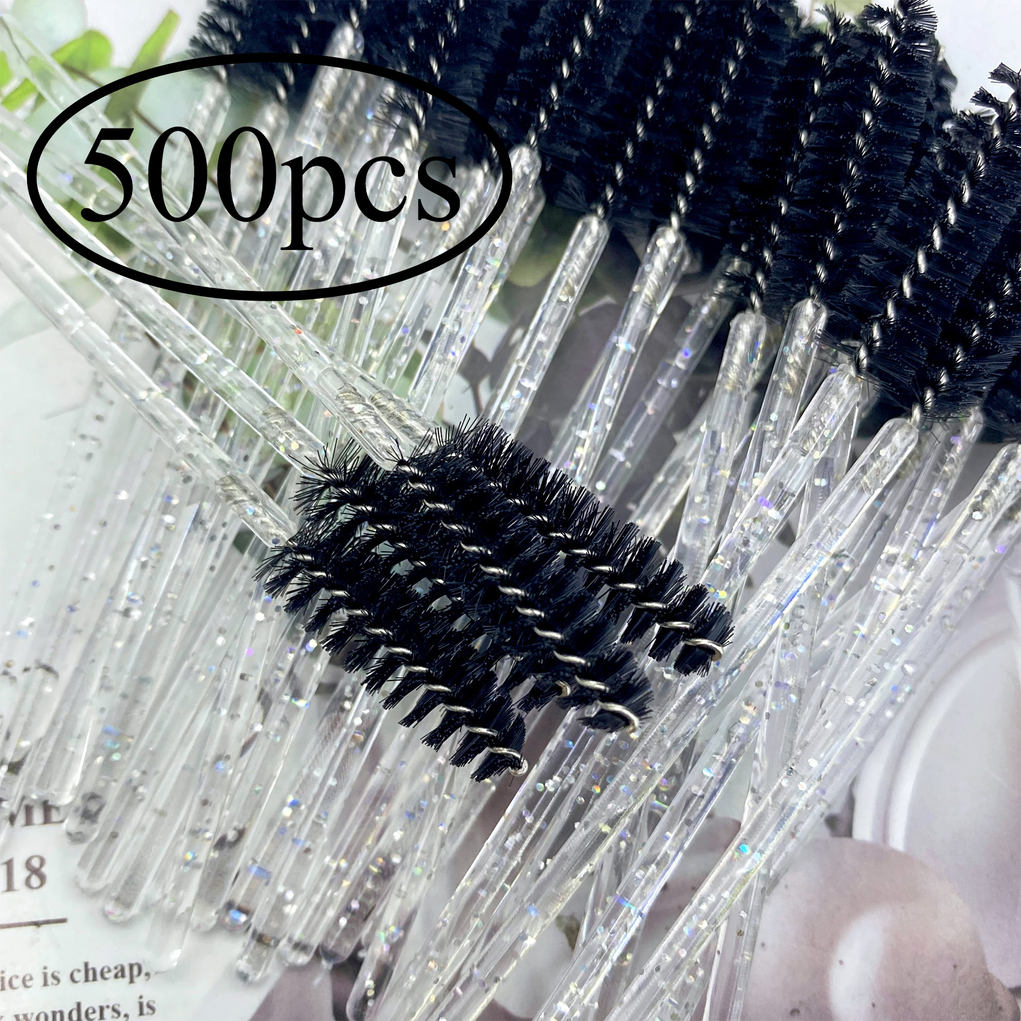 500PCS Eyelashes Brushes Set W - Eyelash Extension For Beginners avaliação e preço
