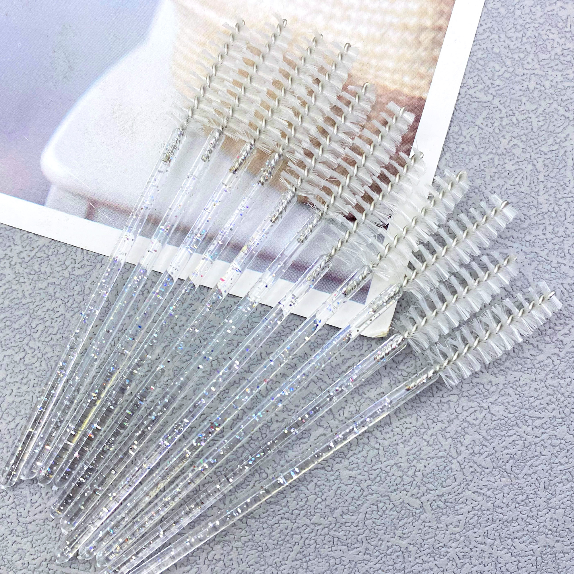500PCS Eyelashes Brushes Set W - Eyelash Extension For Beginners avaliação e preço