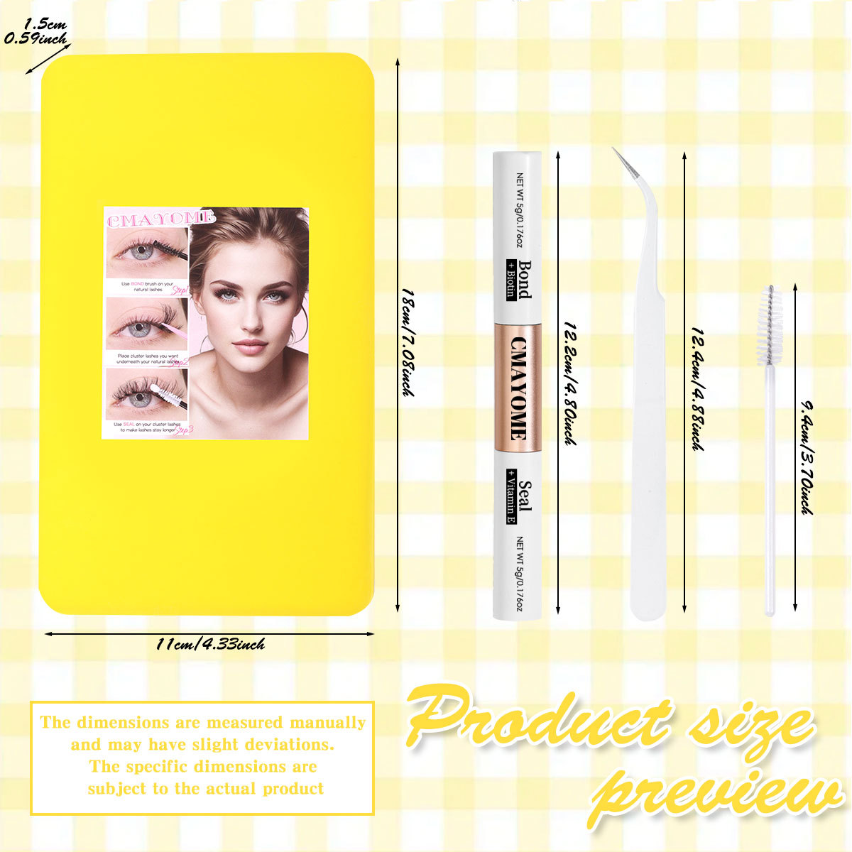 DIY False Eyelashes 32 Rows D- - Eyelash Extension Options avaliação e preço