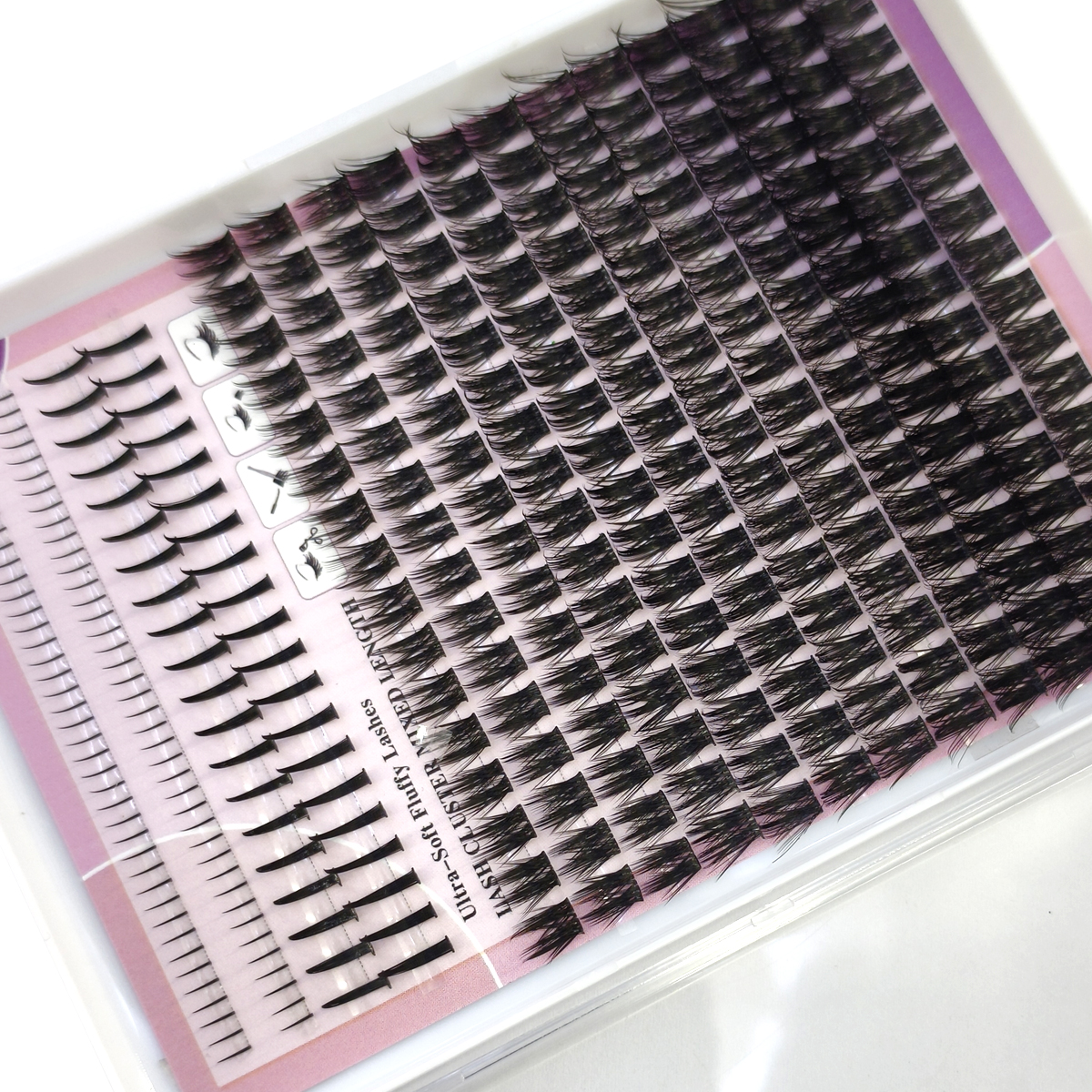 16ROWS Eyelashes Clusters Natu - Eyelash Extension Volume Cat Eye avaliação e preço