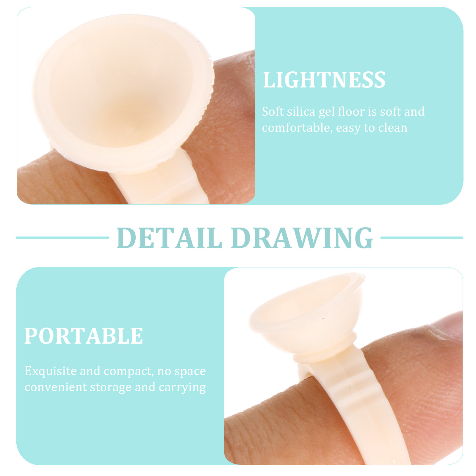 200Pcs Eyelash Glue Rings Volu - Eyelash Extension Process avaliação e preço