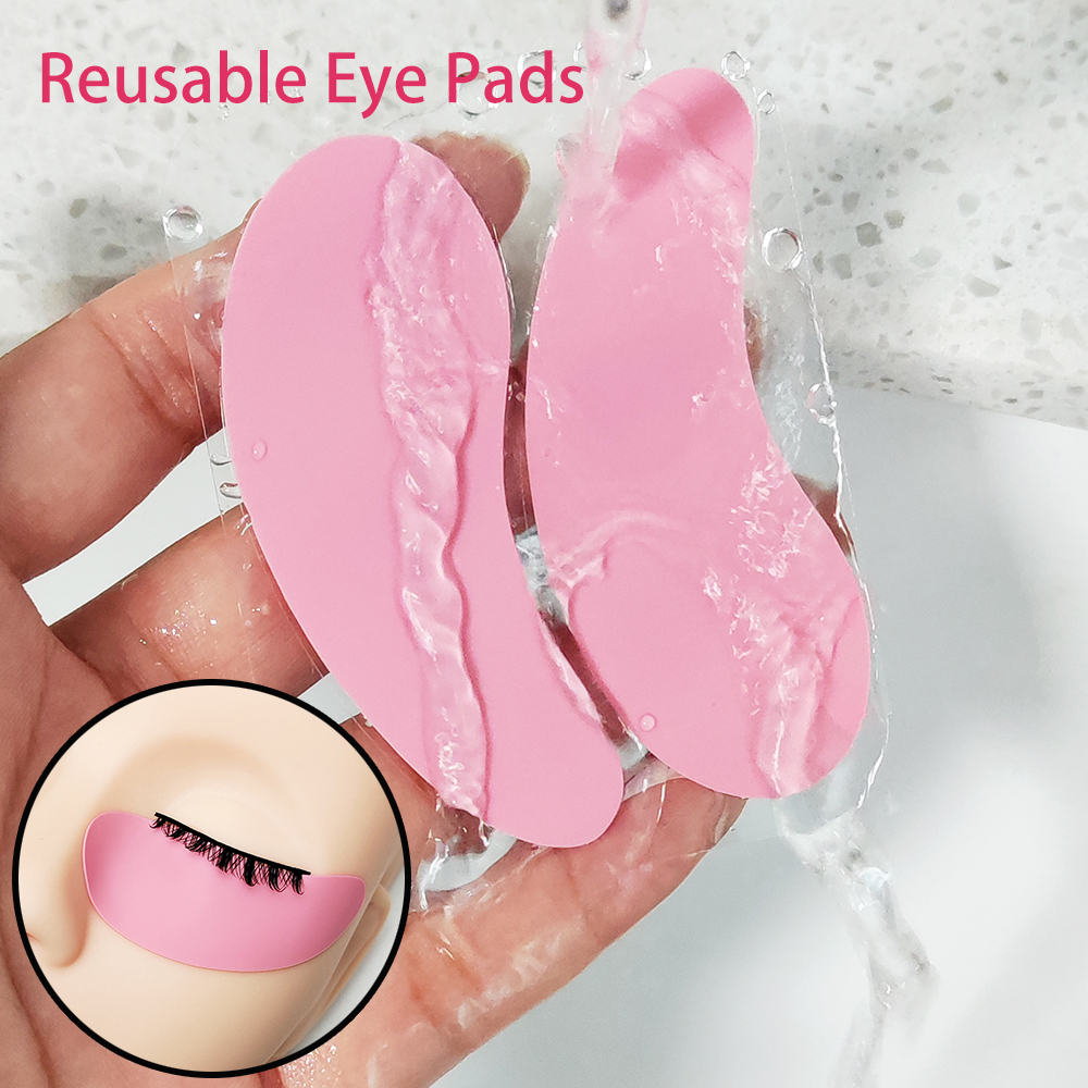 1Pair Reusable Eyelash Pads Si - Eyelash Extension Glasses avaliação e preço