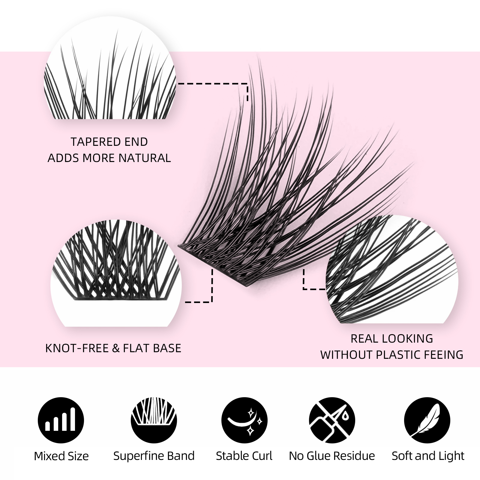 YUANZHIJIE New DIY Clusters Fa - Eyelash Extension Supernatural avaliação e preço