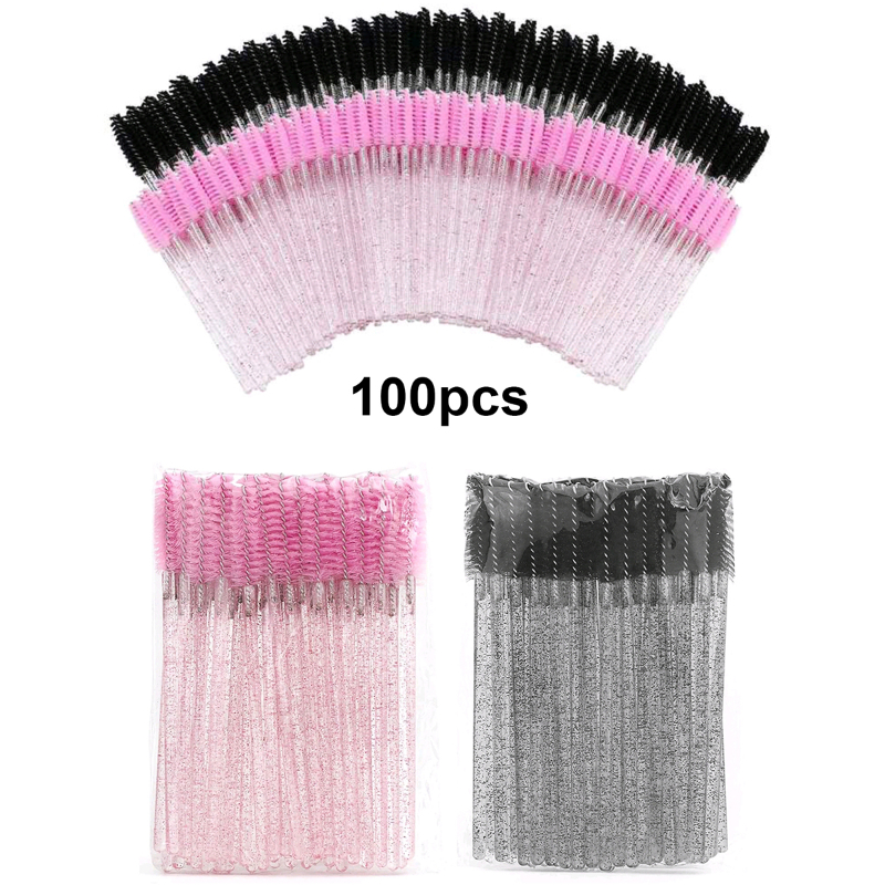 100pcs Disposable Eyelash Brus - Eyelash Extension For Beginners avaliação e preço