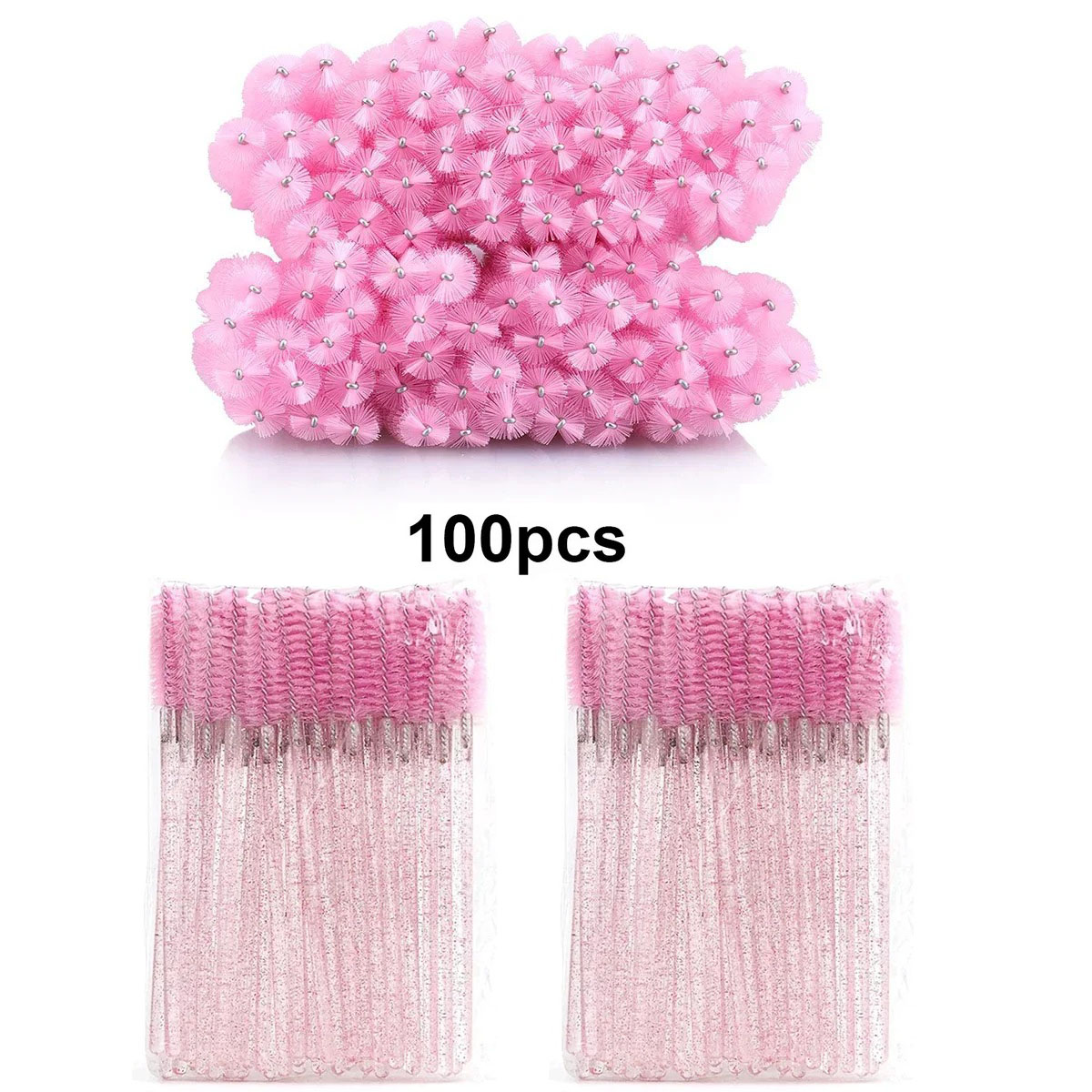 100pcs Disposable Eyelash Brus - Eyelash Extension For Beginners avaliação e preço