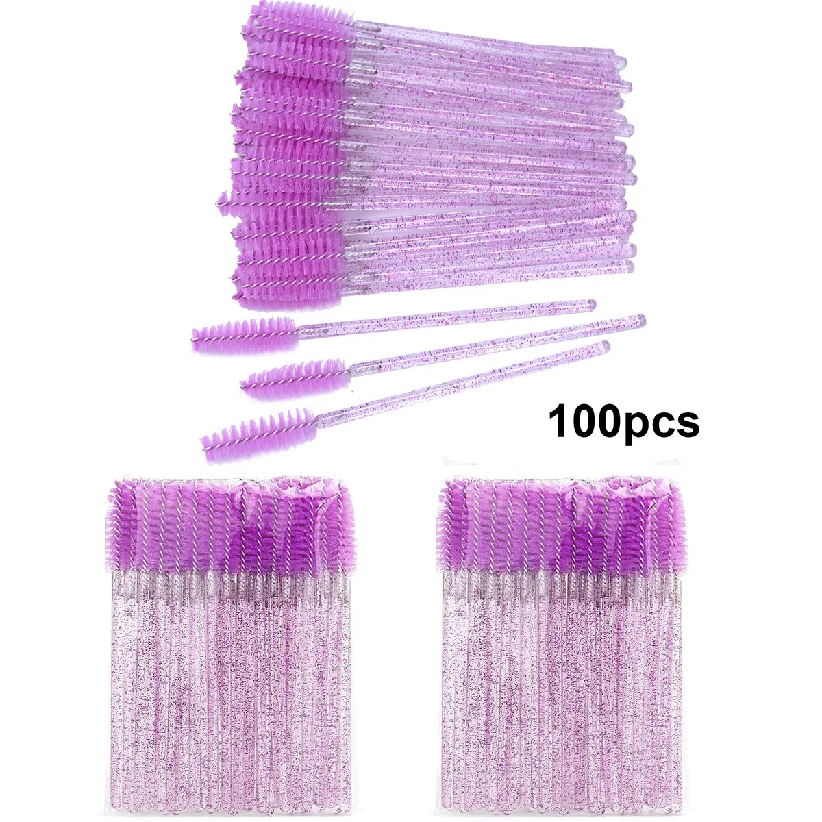 100pcs Disposable Eyelash Brus - Eyelash Extension For Beginners avaliação e preço