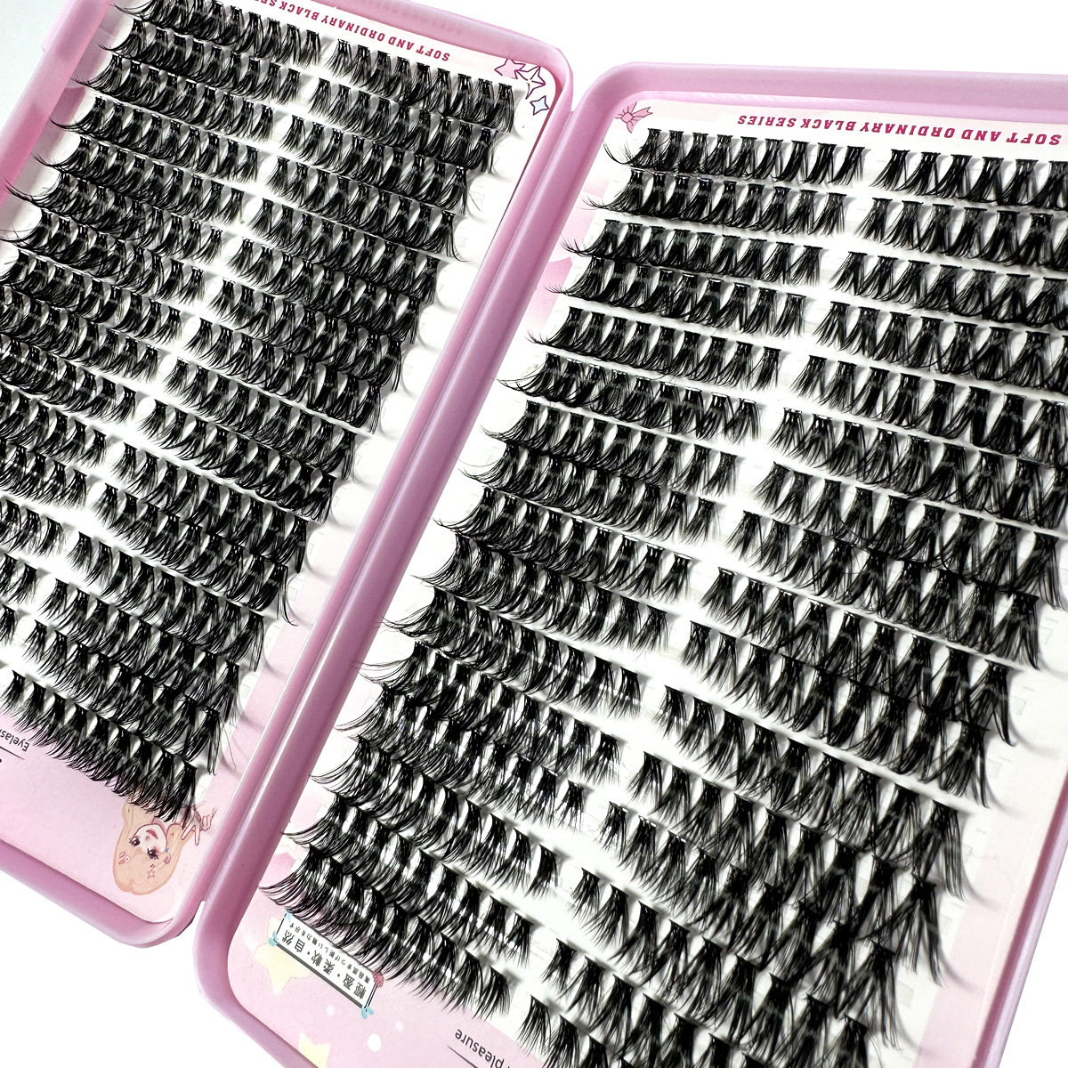 10/32Rows Fluffy Lash Clusters - Eyelash Extension Volume Cat Eye avaliação e preço
