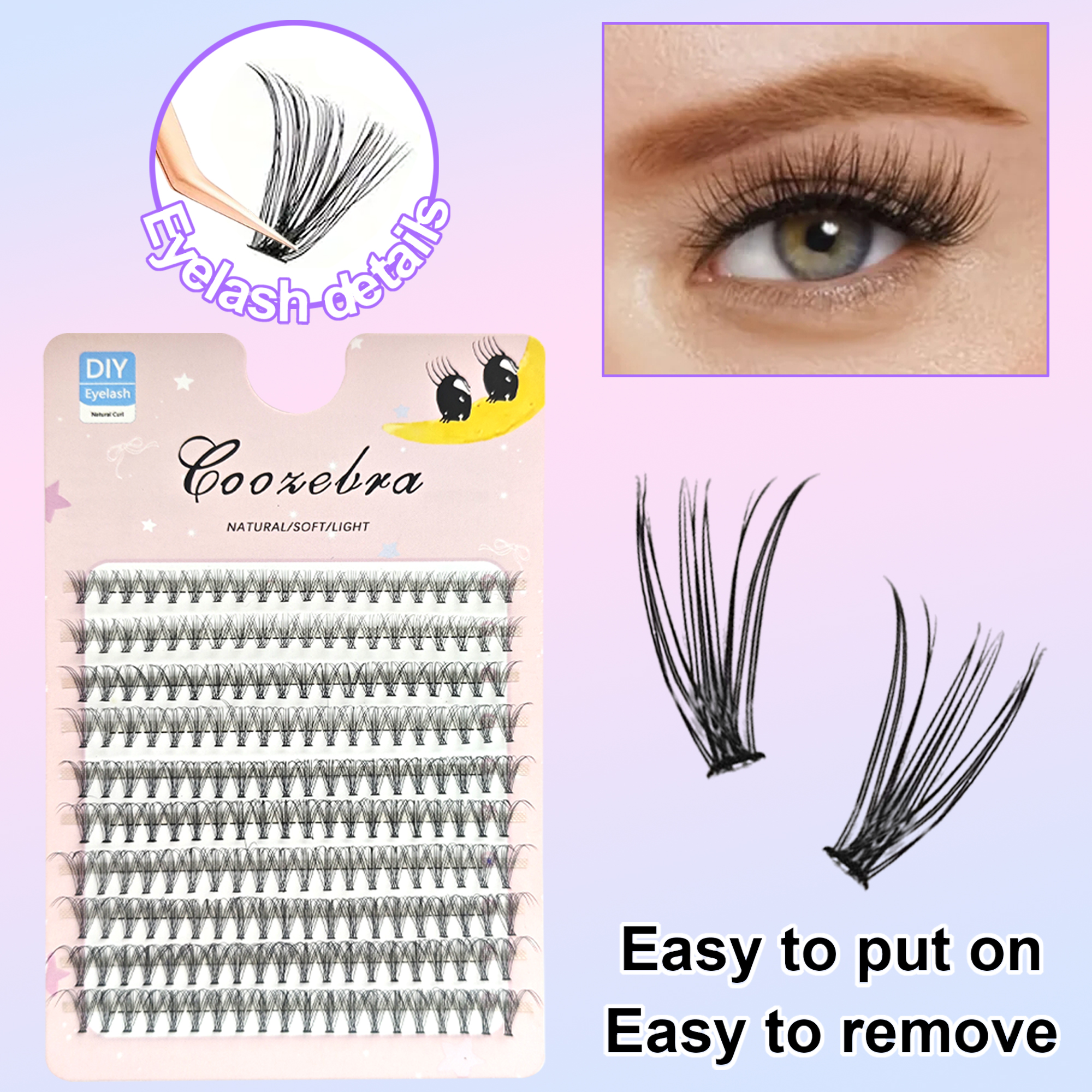 Individual Lashes Cluster D Cu - Eyelash Extension Supernatural avaliação e preço