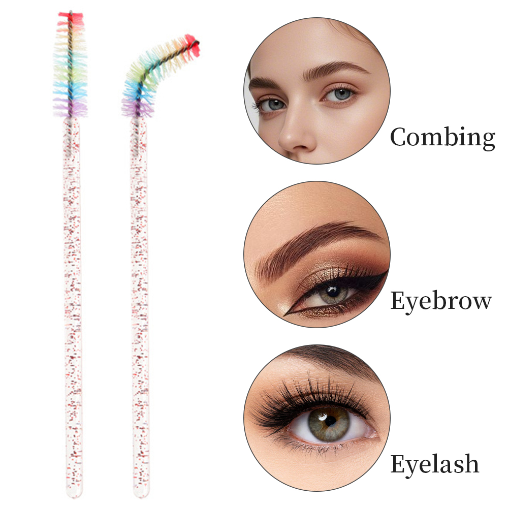 50PCS Rainbow Crystal Eyelash  - Eyelash Extension Glasses avaliação e preço