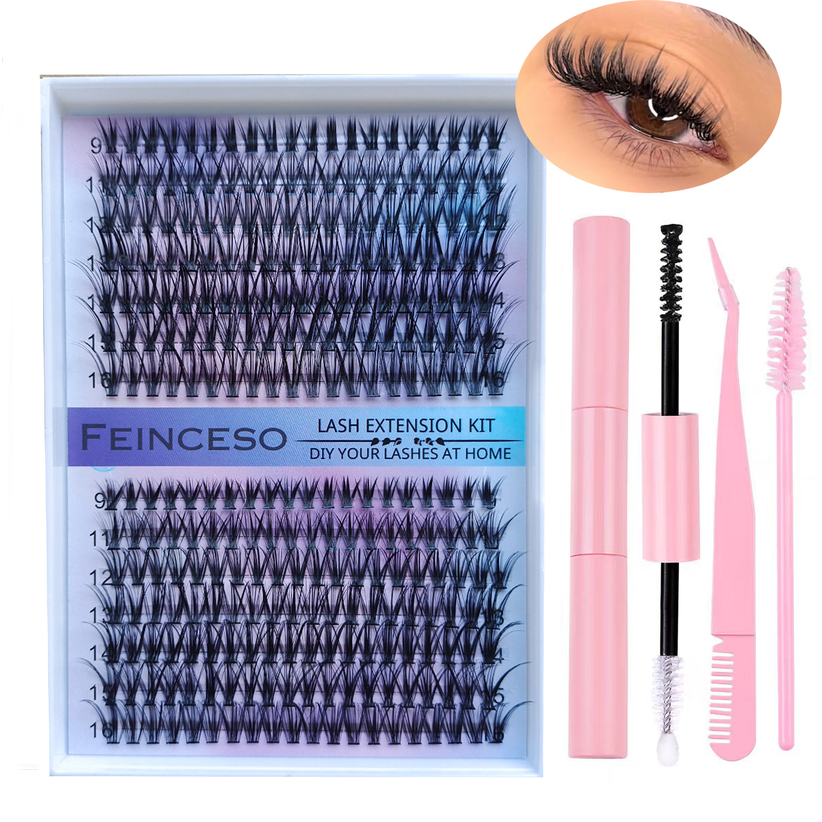 DIY Clusters 30D 280 pcs Lash  - Eyelash Extension Remover At Home avaliação e preço