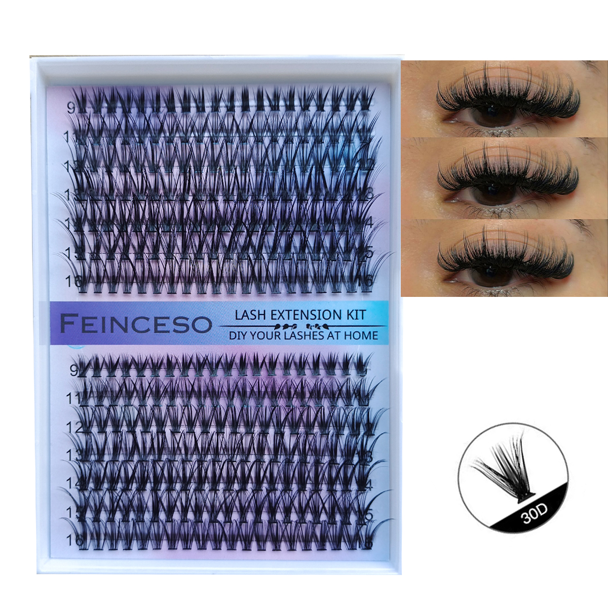 DIY Clusters 30D 280 pcs Lash  - Eyelash Extension Remover At Home avaliação e preço