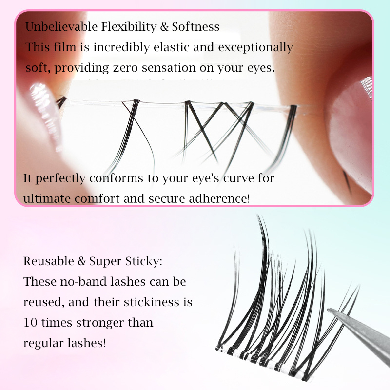 No Glue Eyelashes ”No-Band“Glu - Eyelash Extension Supernatural avaliação e preço