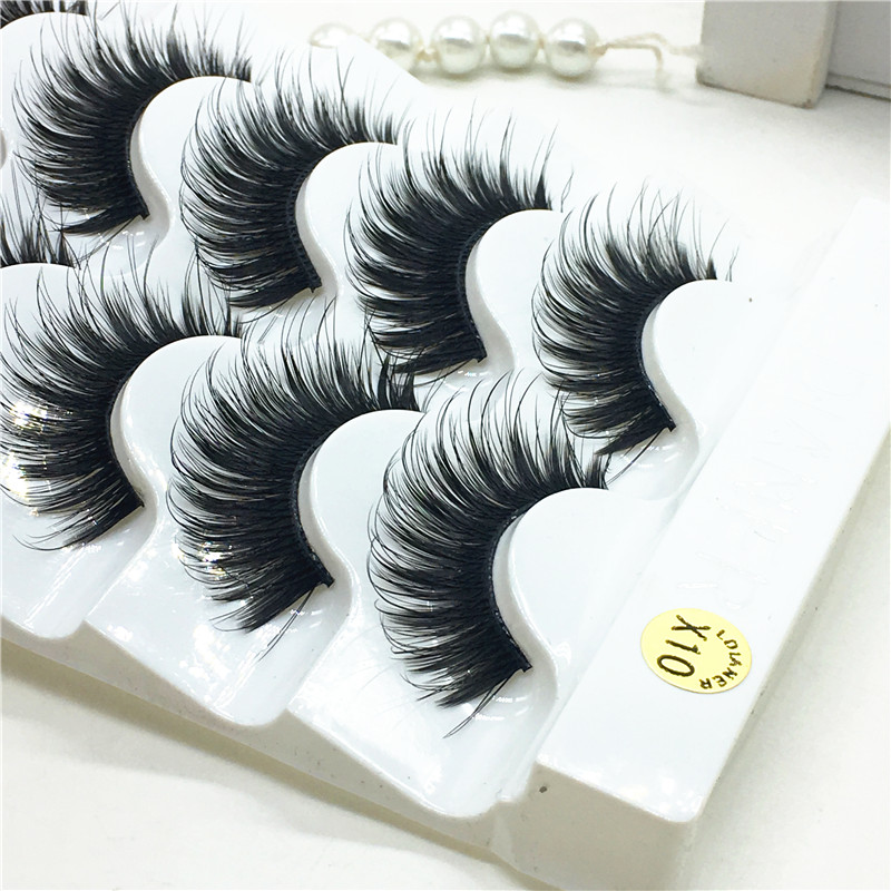 5pairs Fluffy Thick Faux False - Eyelash Extension Volume Cat Eye avaliação e preço