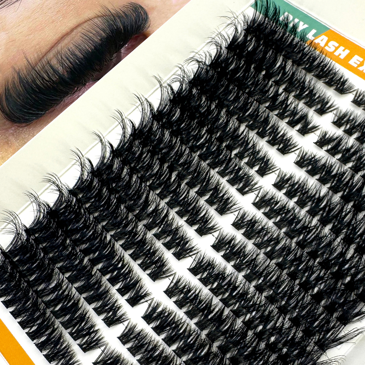 14Rows 80D Fluffy Lash Cluster - Eyelash Extension Volume Cat Eye avaliação e preço
