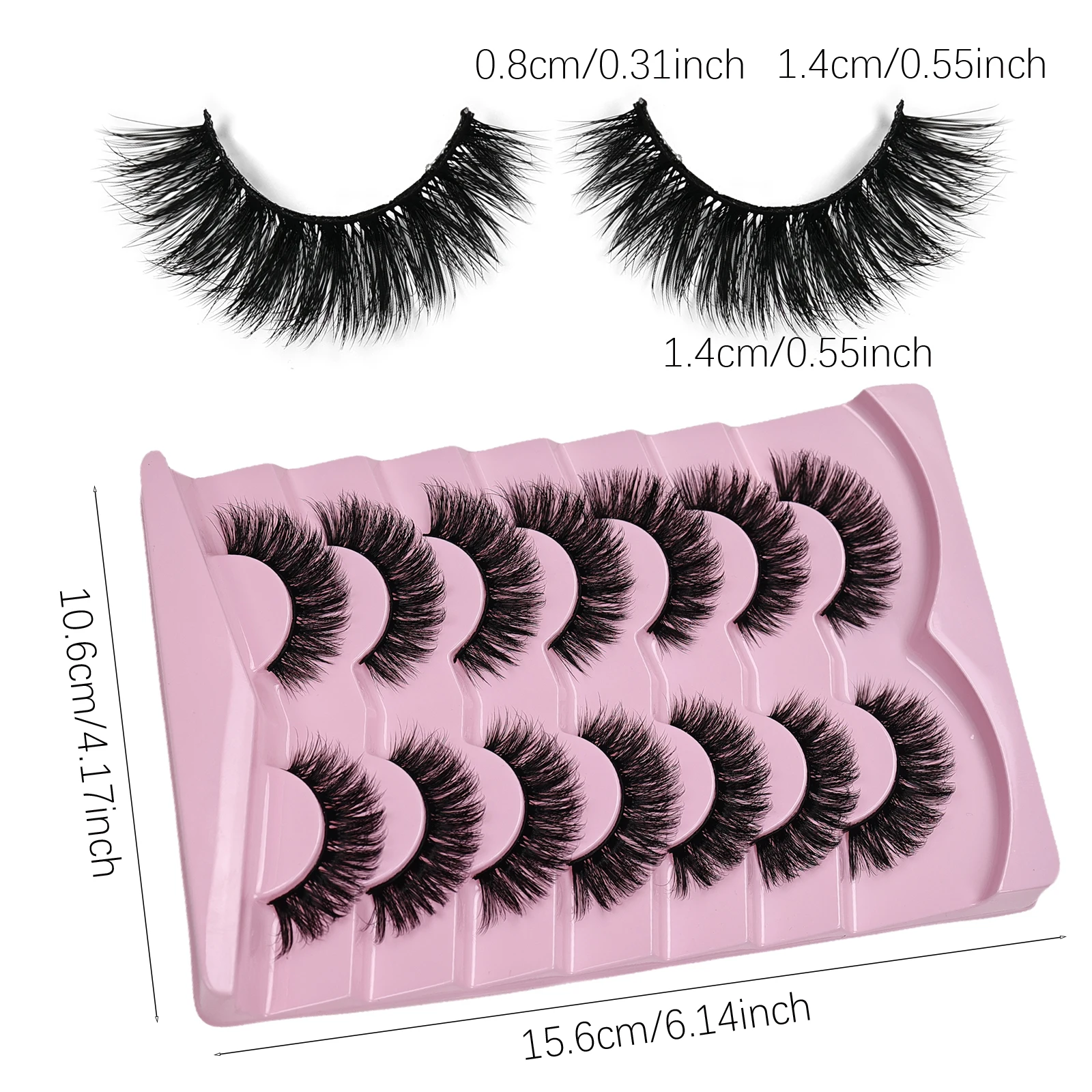 7 Pairs Cat Eye Lashes Volume  - Eyelash Extension Volume Cat Eye avaliação e preço