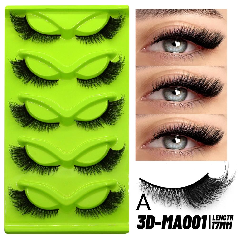 Fox Eye False Eyelashes 5 Pair - Eyelash Extension Volume Cat Eye avaliação e preço