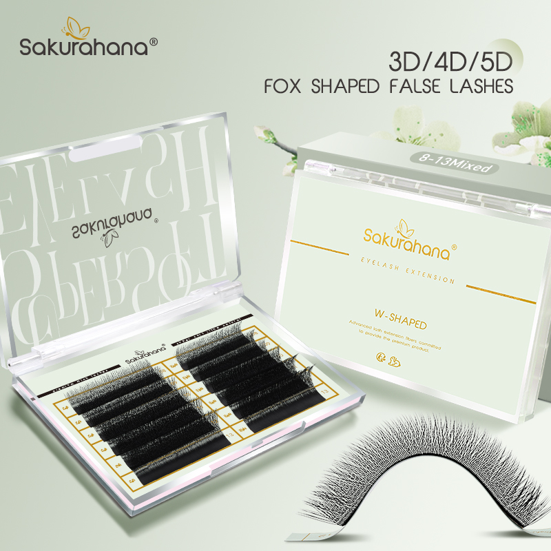 SAKURAHANA Fox 3D 4D 5D Shaped - Eyelash Extension Volume Cat Eye avaliação e preço