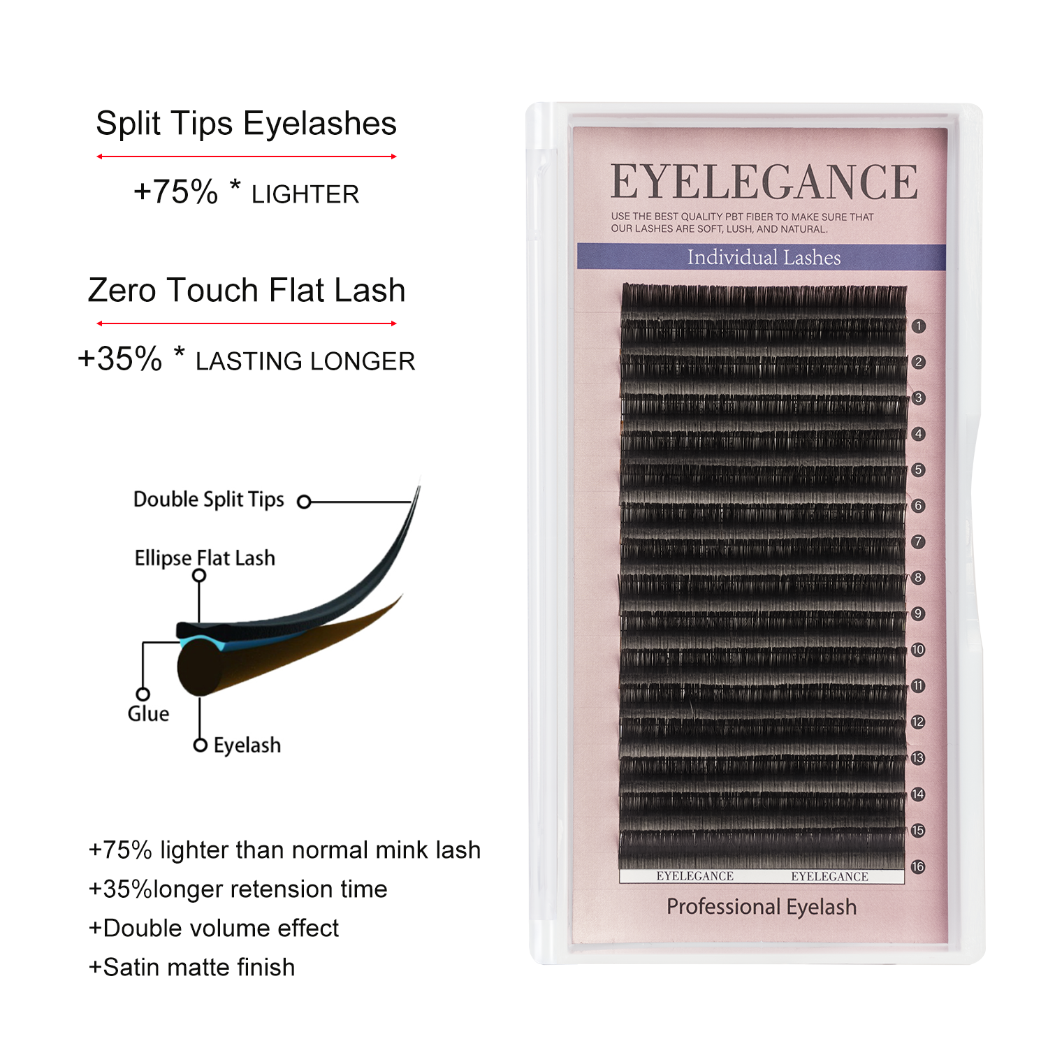 EYELEGAANCE false eyelashes16R - Eyelash Extension Qc avaliação e preço