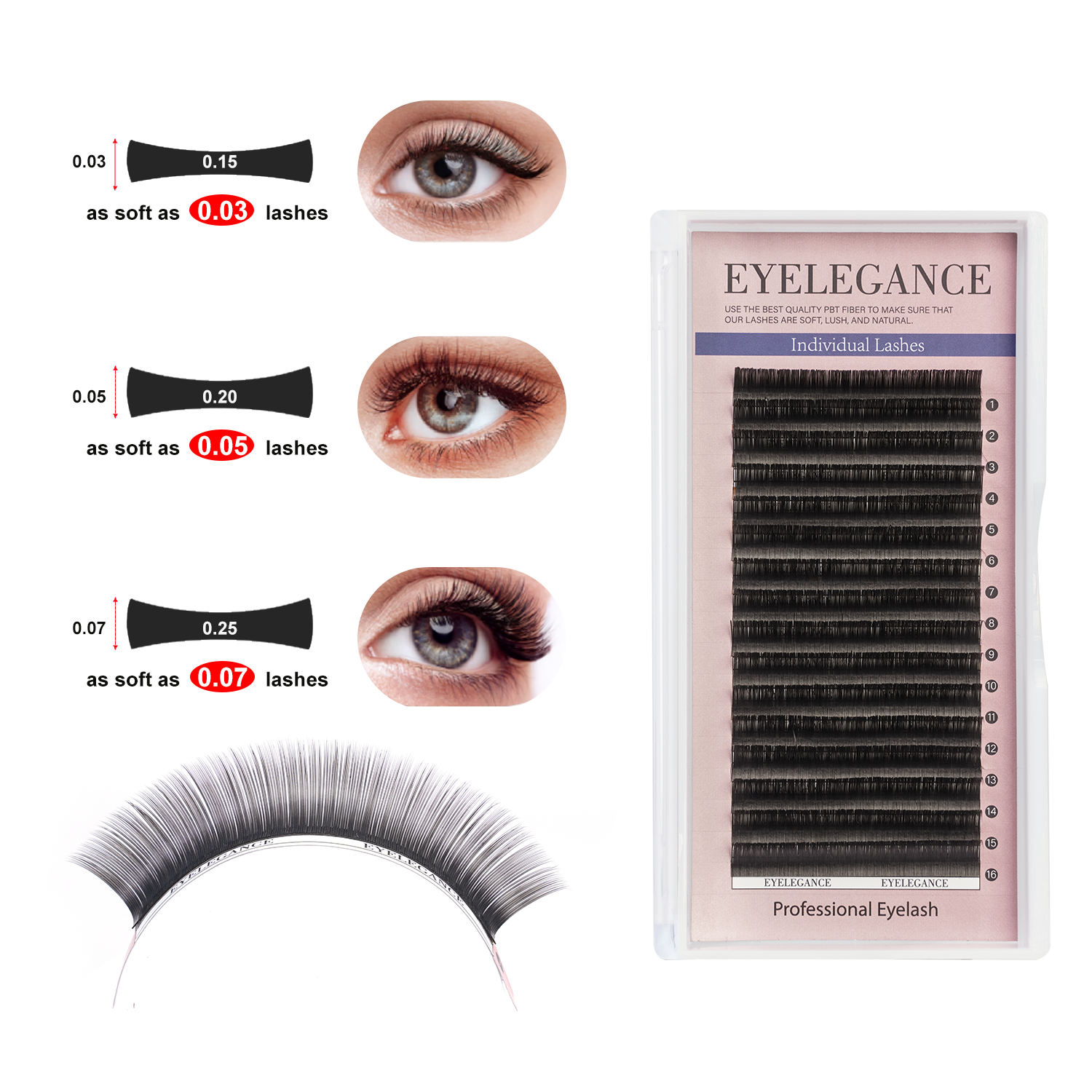 EYELEGAANCE false eyelashes16R - Eyelash Extension Qc avaliação e preço