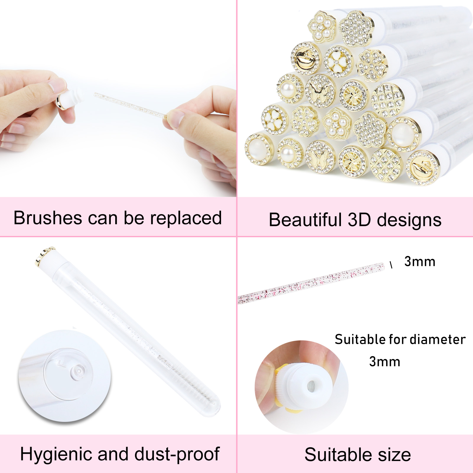 Mascara Wands Tube 30pcs Reusa - Eyelash Extension For Beginners avaliação e preço