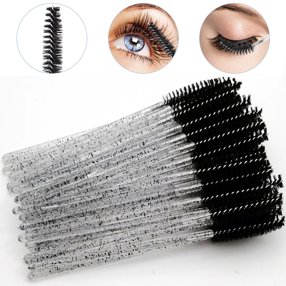 Wholesale 100PCS Mascara Spool - Eyelash Extension For Beginners avaliação e preço