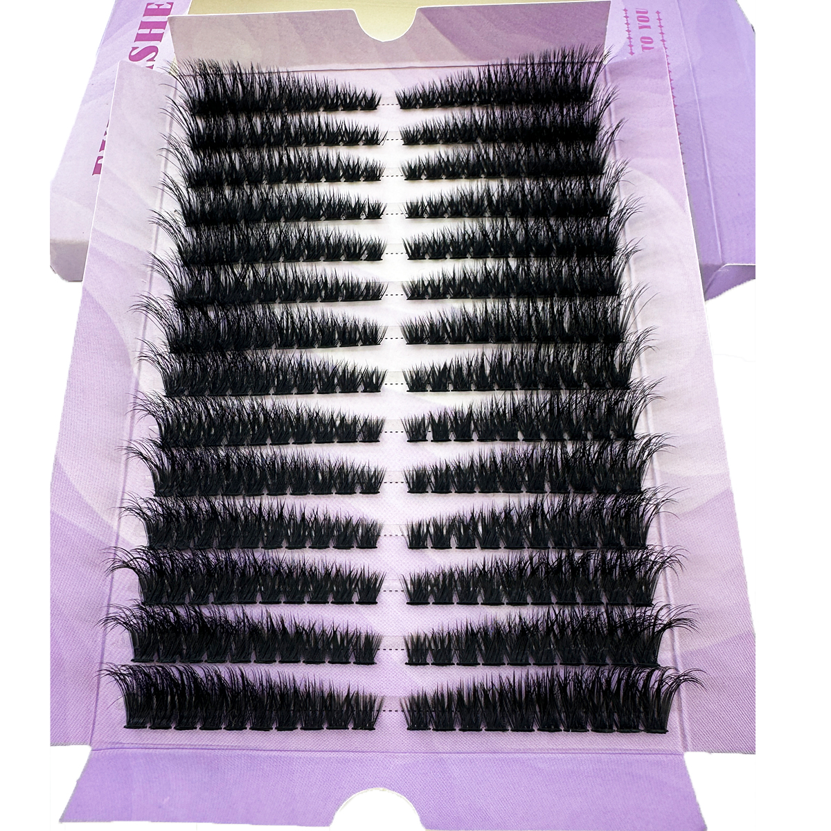14Rows Fluffy Lash Clusters Th - Eyelash Extension Volume Cat Eye avaliação e preço