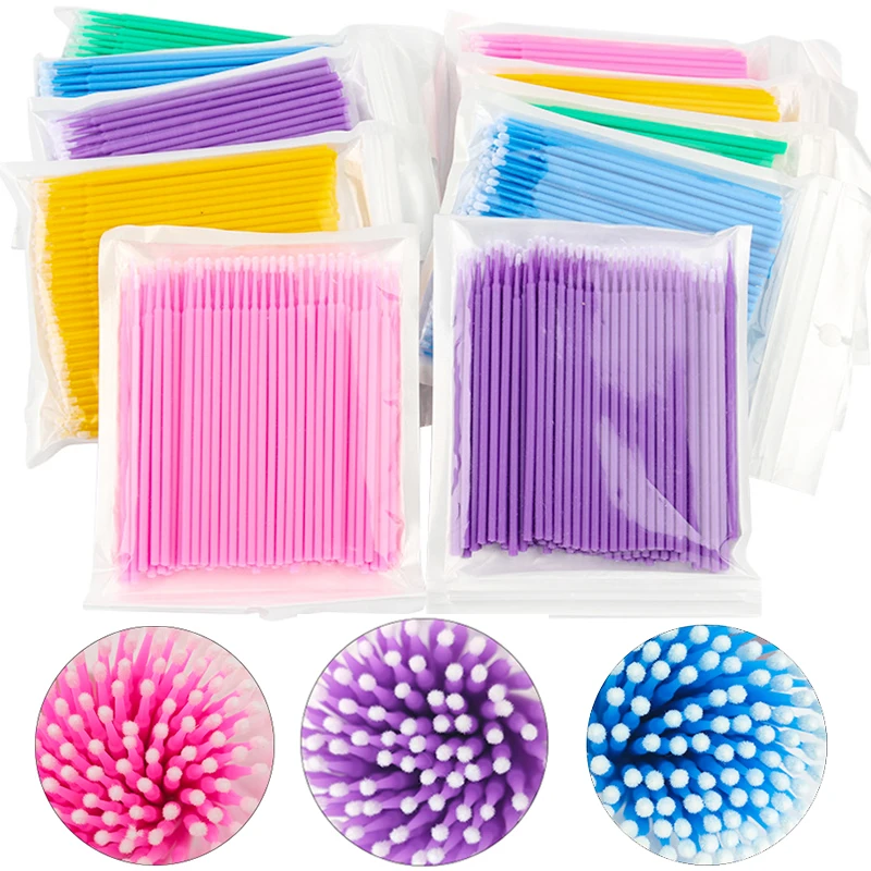100Pcs Eyelash Cleaning Brush  - Eyelash Extension For Beginners avaliação e preço