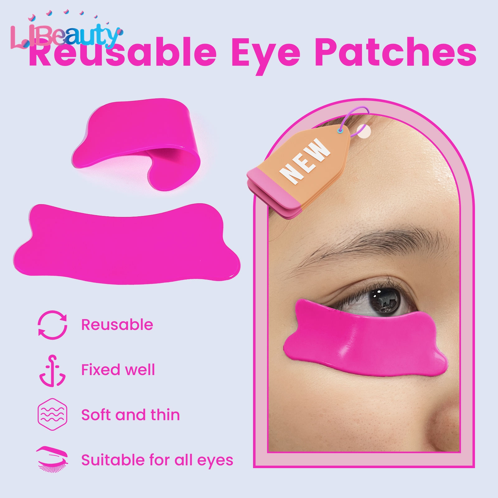 Libeauty New Bear Shape Reusab - Eyelash Extension Glasses avaliação e preço