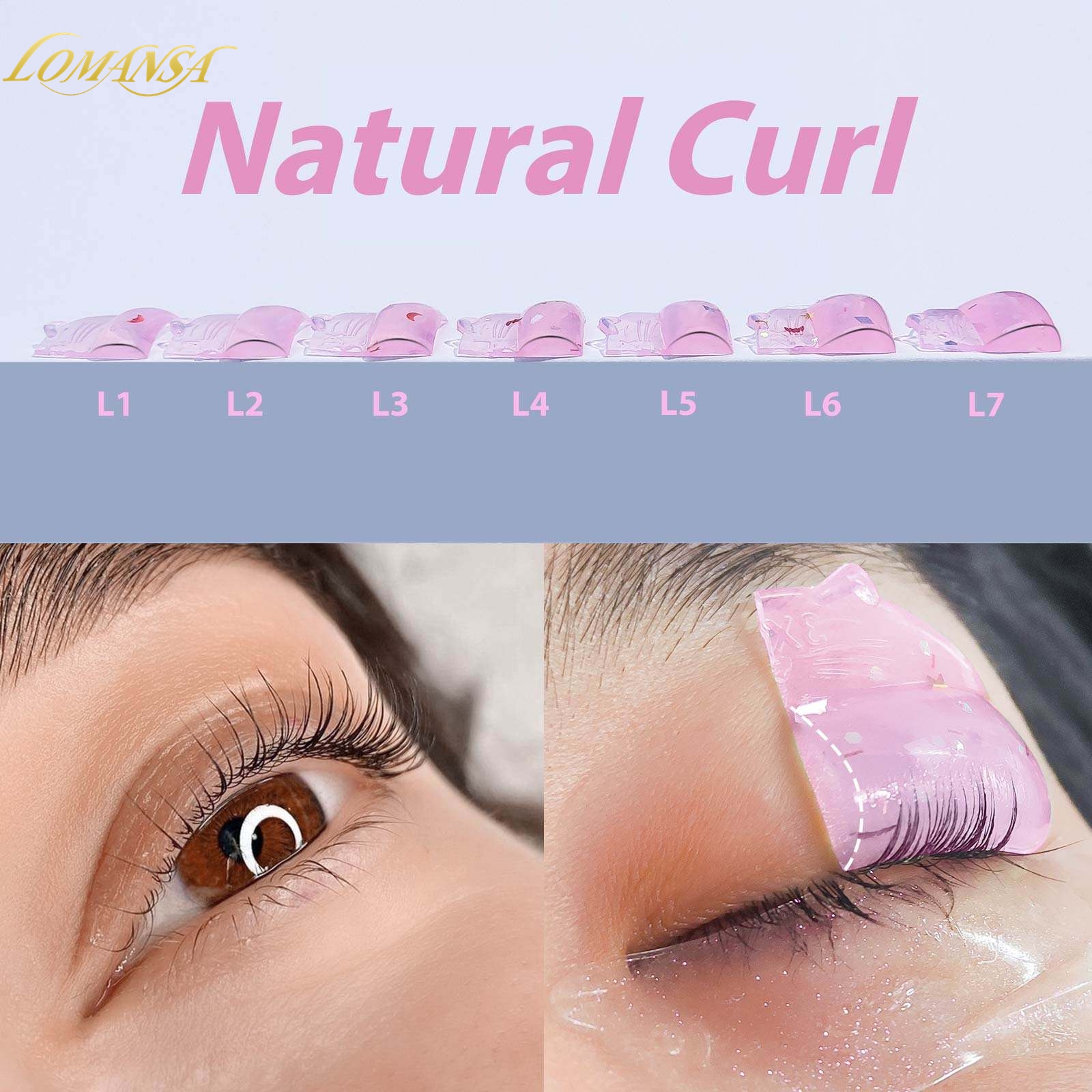 Lomansa 14Pcs C Curl Silicone  - Eyelash Extension London avaliação e preço