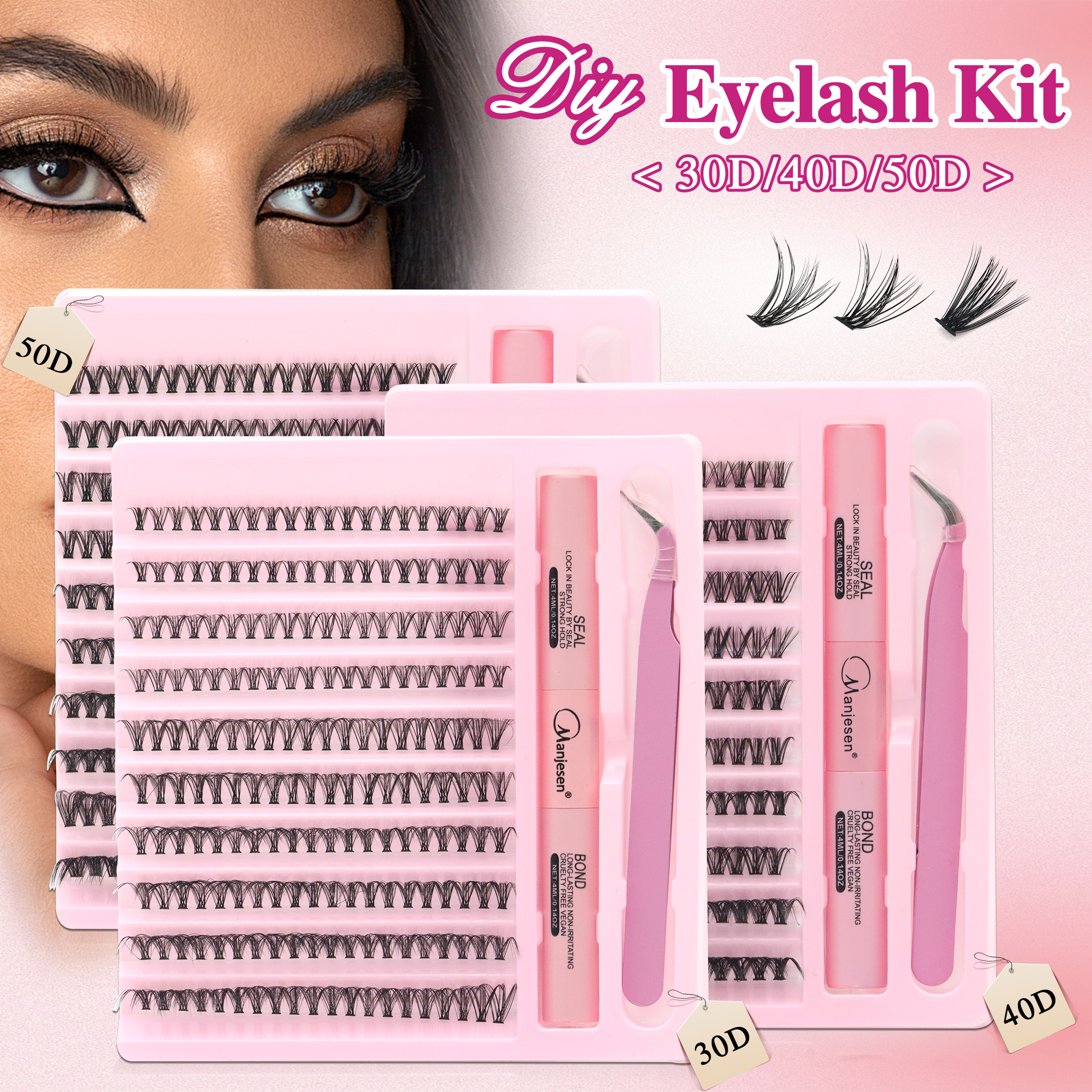 DIY Lashes Extension Kit Eyela - Eyelash Extension London avaliação e preço