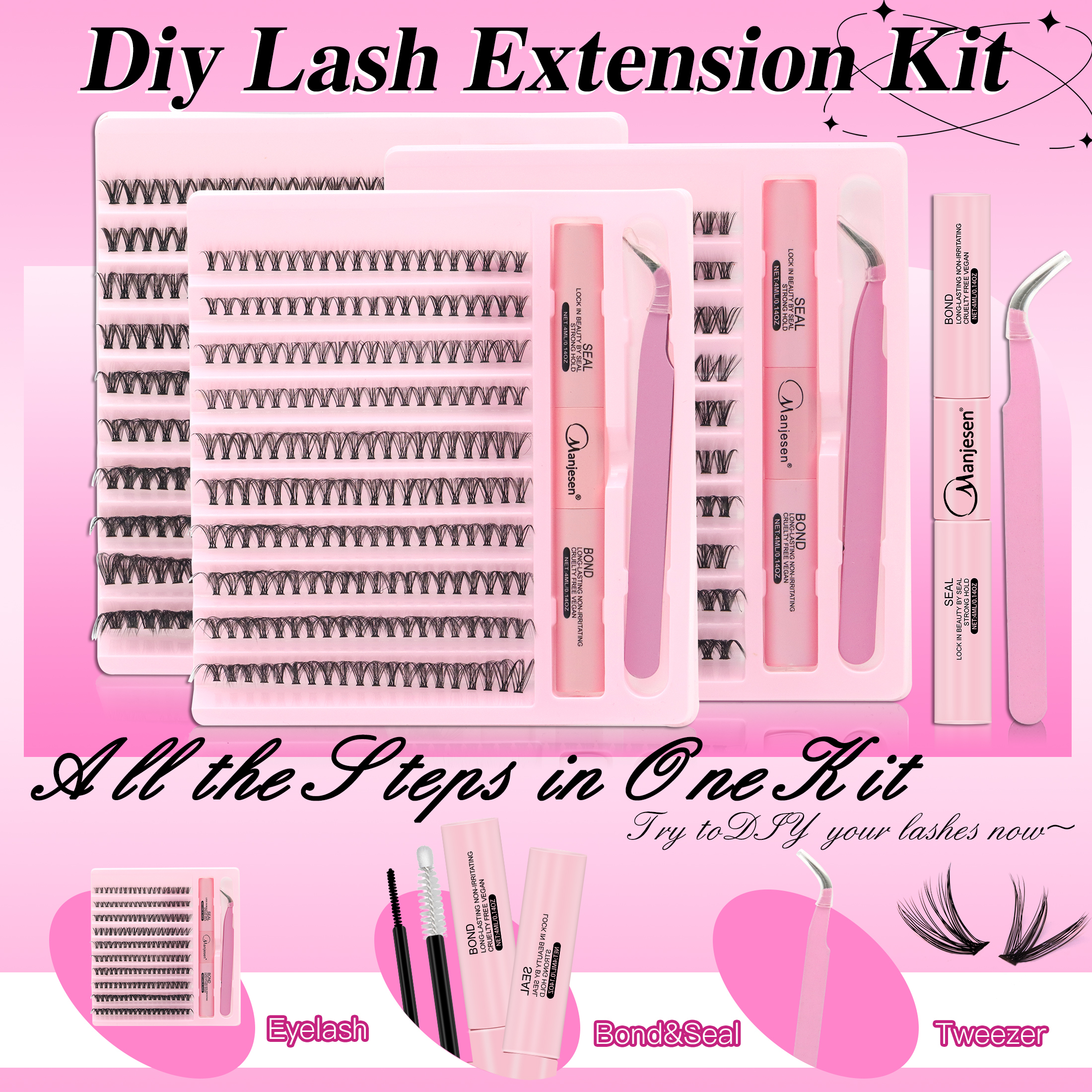 DIY Lashes Extension Kit Eyela - Eyelash Extension London avaliação e preço